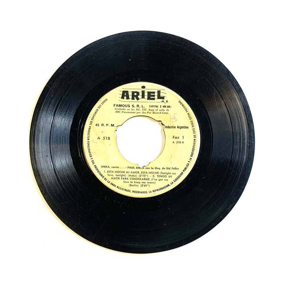 Anka Paul 1950’s A-518 Canta EP begagnad singelskiva