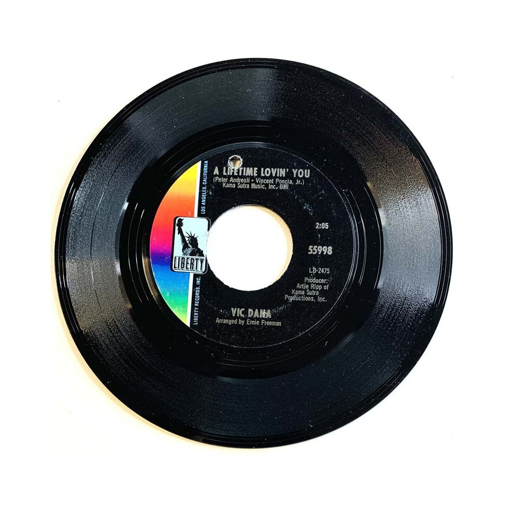 Dana Vic 1967 55998 A lifetime lovin' you / Guess who, you begagnad singelskiva