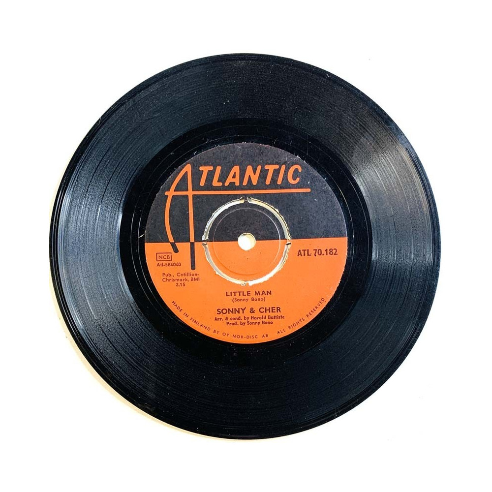 Sonny & Cher 1966 ATL 70.182 Little man / Monday begagnad singelskiva