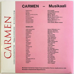 Musikaali - Vaasan Kaupunginteatteri 1993 3178 588 Carmen begagnad singelskiva