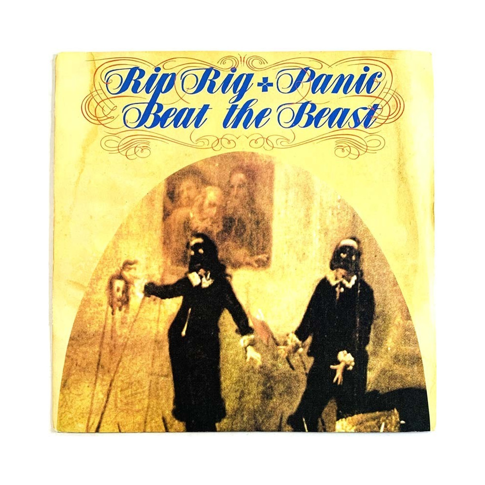 Rip Rig + Panic vinyylisingle Beat the Beast / 1619, a Dutch Vessel Docks  kansi VG+ levy EX käytetty vinyylisingle PS