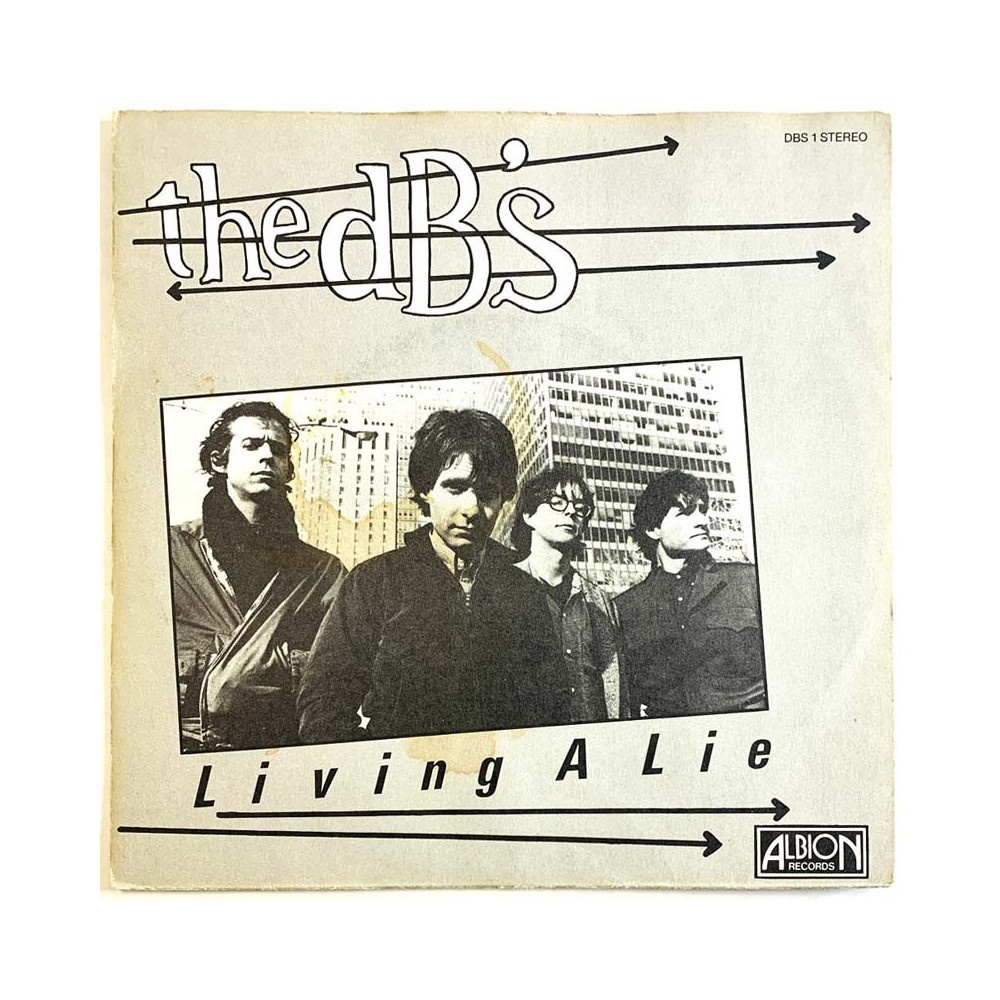 dB’s vinyylisingle Living a lie / Up's and downs  kansi VG+ levy VG+ käytetty vinyylisingle PS