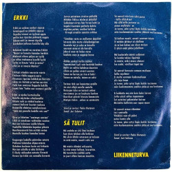 Hietanen Pedro ja Turbo-orkesteri vinyylisingle Erkki / Sä tulit  kansi VG levy VG+ käytetty vinyylisingle PS