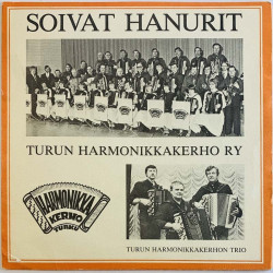 Turun Harmonikkakerho RY vinyylisingle Soivat hanurit EP  kansi VG levy EX käytetty vinyylisingle PS
