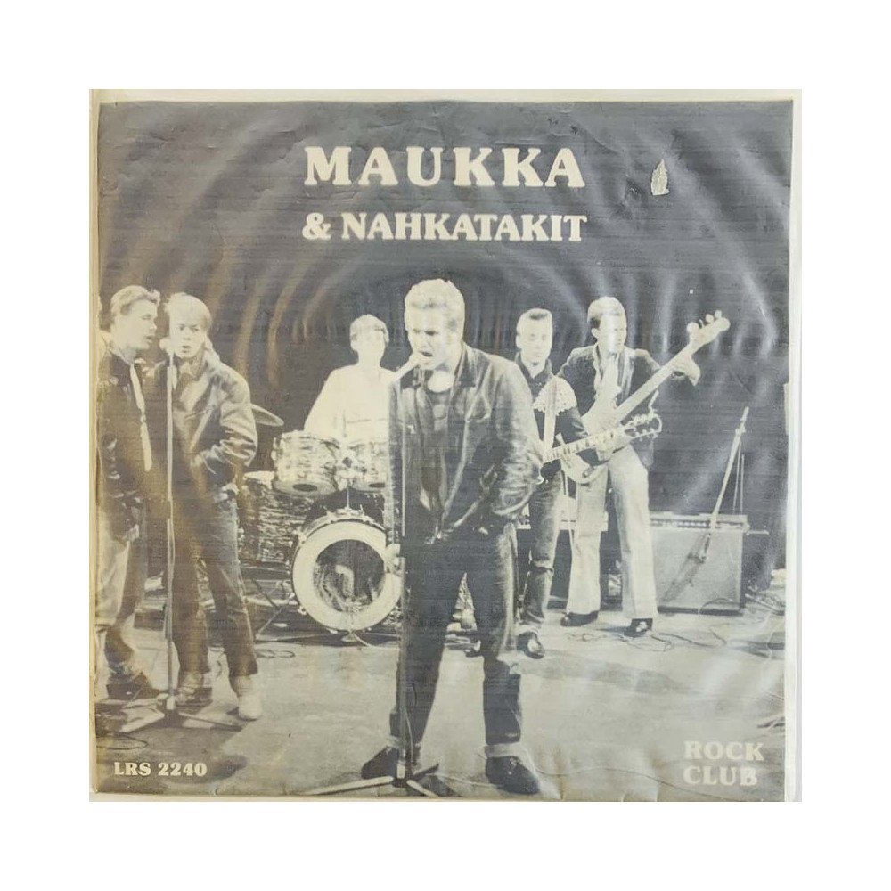 Maukka & Nahkatakit 1979 LRS 2240 Tahdon sotaa apatiaa vastaan / Lehdet tekee meistä tappajia begagnad singelskiva