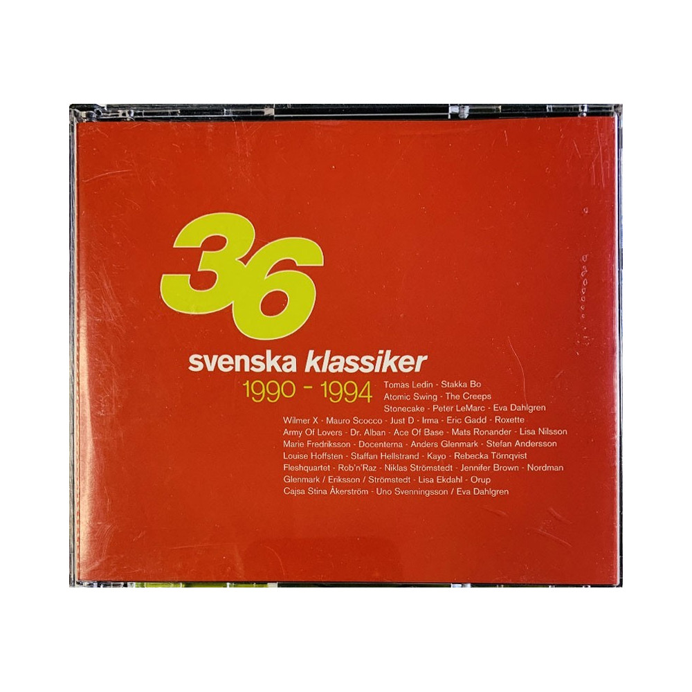 Nordman, Roxette, Stakka Bo ym. CD 36 Svenska klassiker 1990-1994 2CD  kansi F levy EX- Käytetty CD