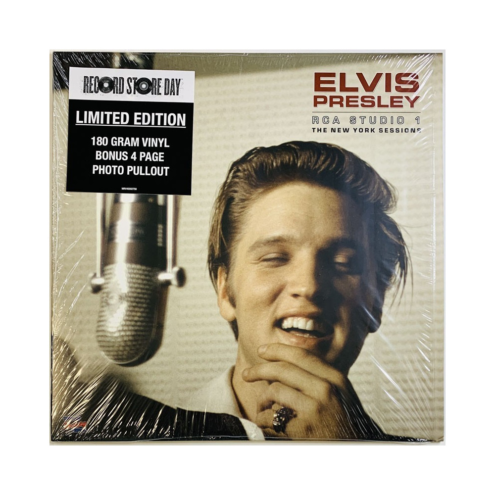 Elvis LP RCA studio 1 New York sessions  kansi EX levy EX Käytetty LP