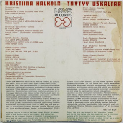 Halkola Kristiina LP Täytyy uslkaltaa  kansi G levy VG Käytetty LP