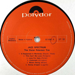 Oscar Peterson Trio: Jazz Spectrum  kansi Ei kuvakantta levy EX kanneton LP