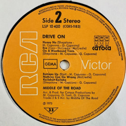 Middle of the Road: Drive on  kansi Ei kuvakantta levy VG+ kanneton LP