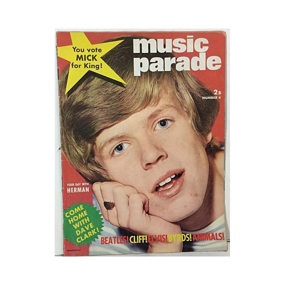 Music Parade 196? No.Number 4 Beatles,James Bond,Animals,Sandie Shaw