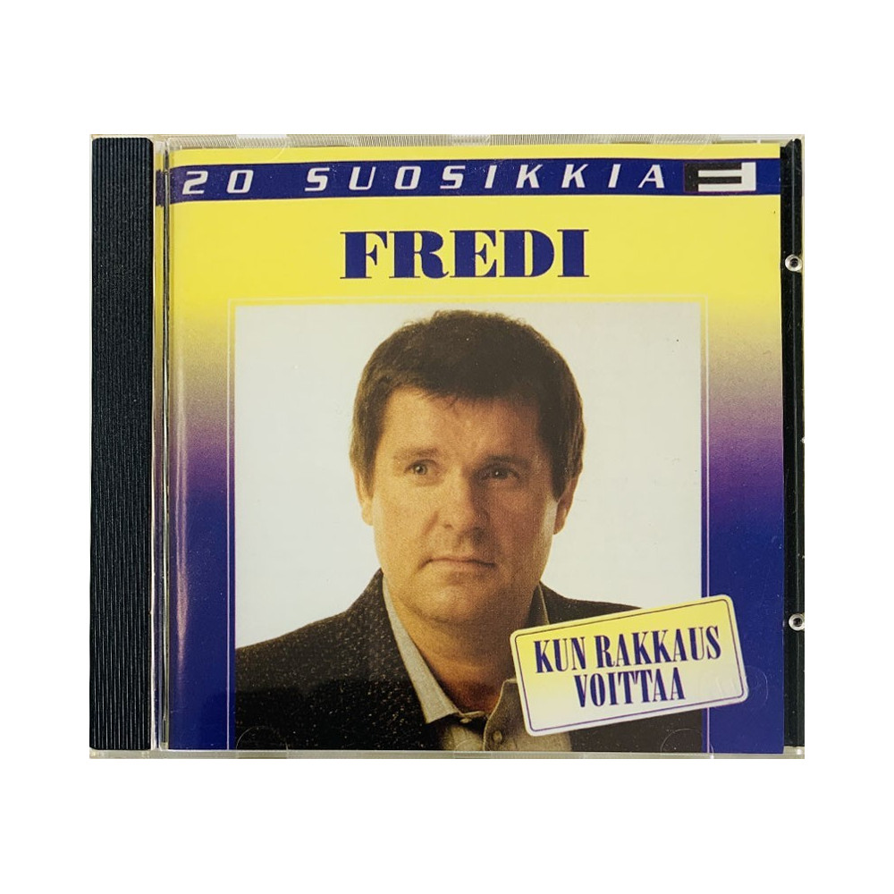 Fredi CD 20 Suosikkia - Kun rakkaus voittaa  kansi EX levy EX Käytetty CD