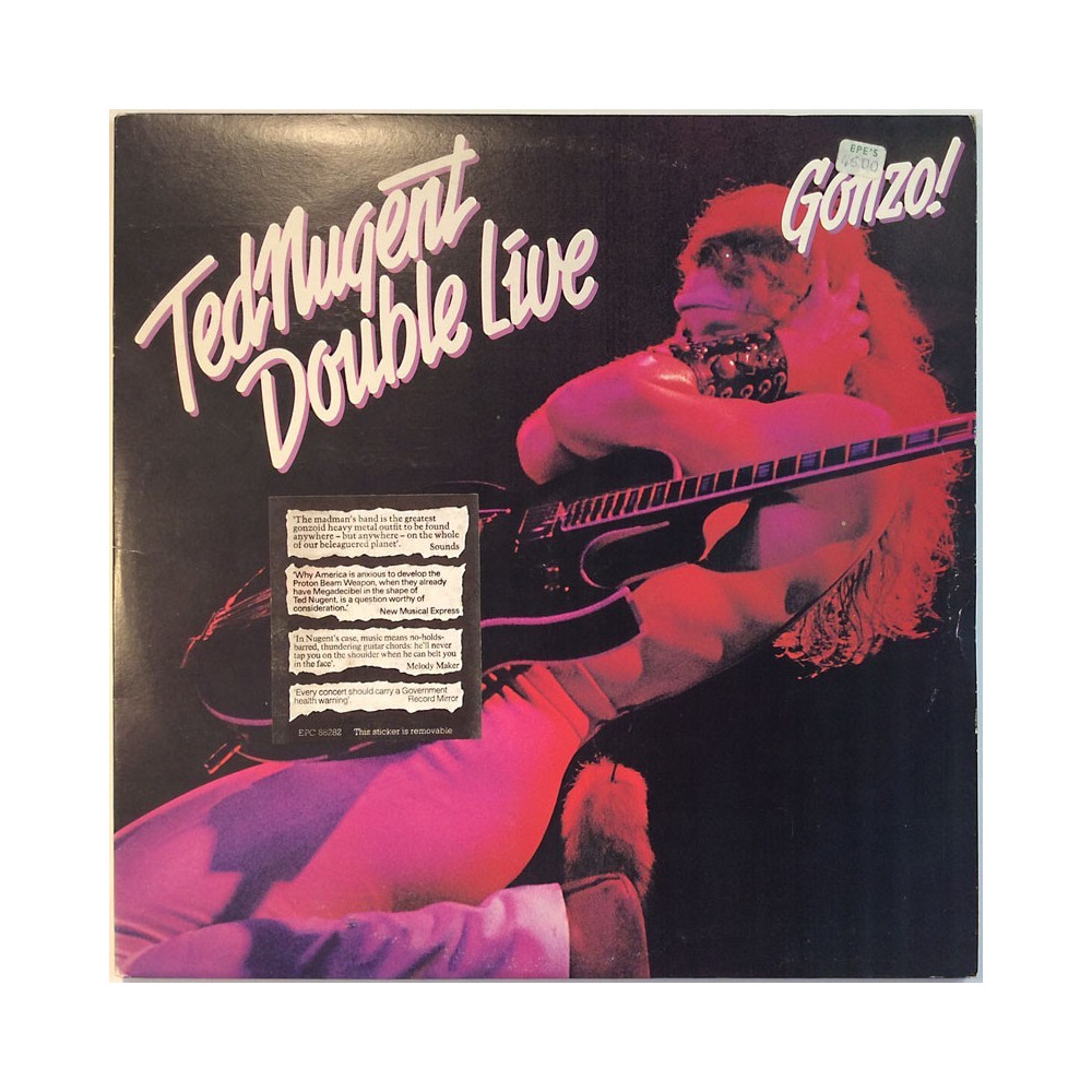 Nugent Ted 1978 EPC 88282 Double Live Gonzo! 2LP Begagnat LP