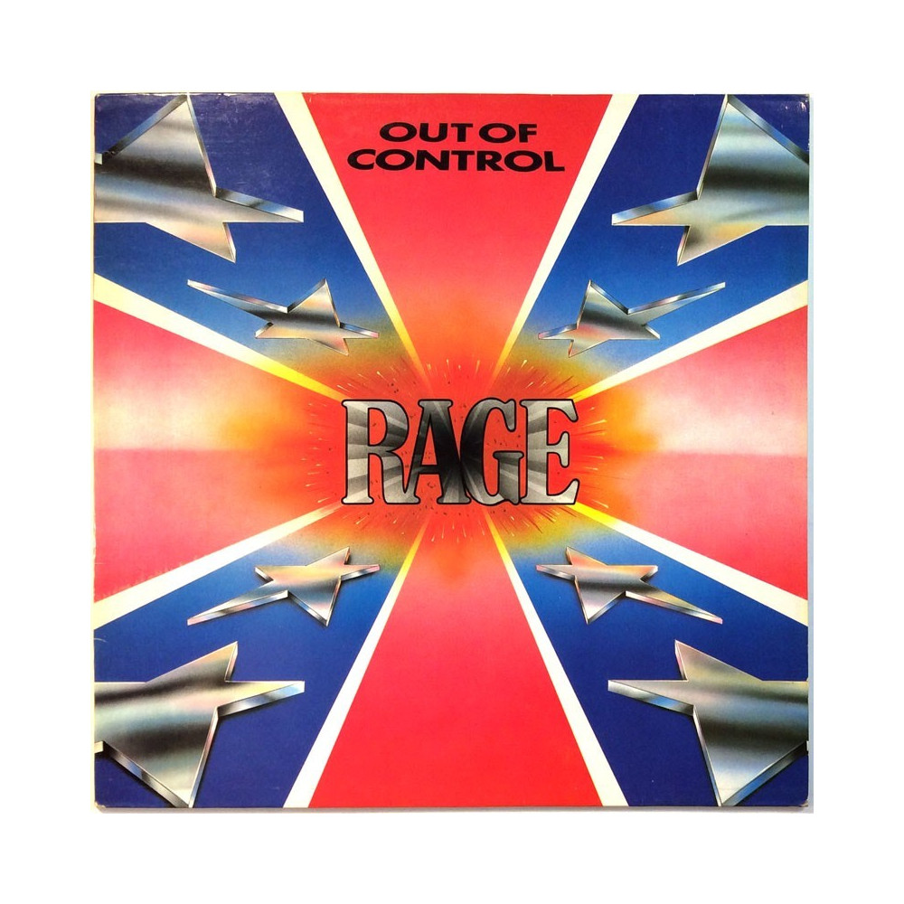 Rage LP Out of Control  kansi EX levy EX Käytetty LP