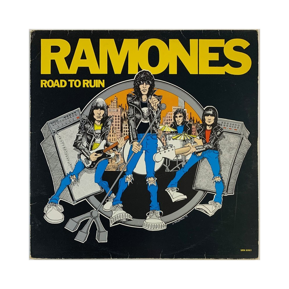 Ramones LP Road to run  kansi VG levy EX Käytetty LP