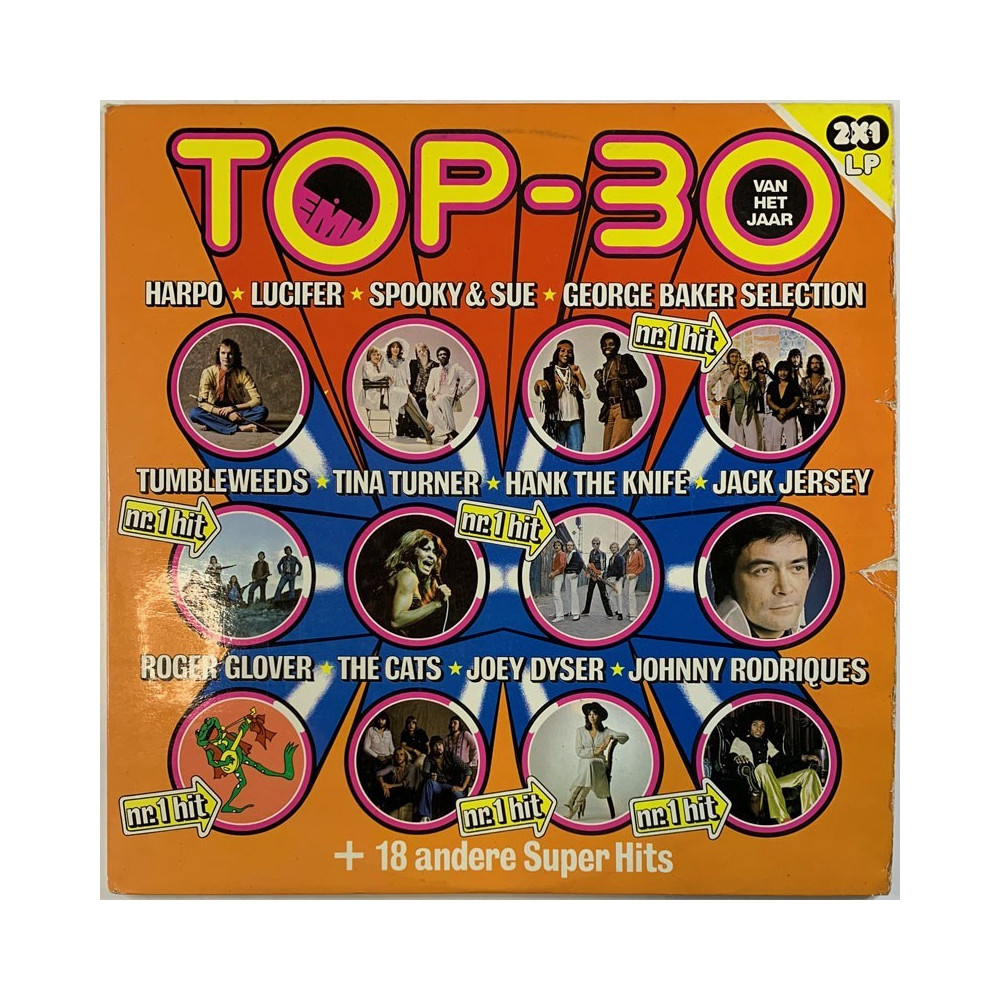 Lucifer, Roger Clover, Pilot ym. LP Top-30 Van Het Jaar 2LP  kansi VG- levy EX- Käytetty LP