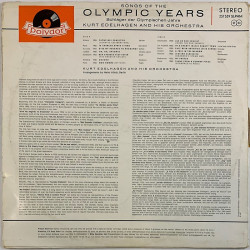 Kurt Edelhagen and his orchestra 1960 237539 SLPHM Songs of the Olympic Years Begagnat LP