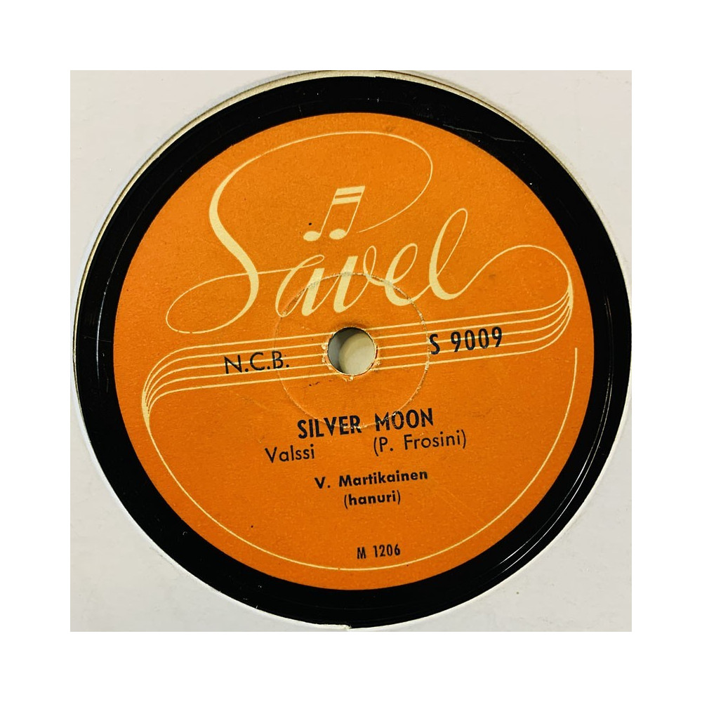Martikainen Viljo 1949 S 9009 Silver moon (hopeinen kuu) / Blue mood stenkaka 78-varvare