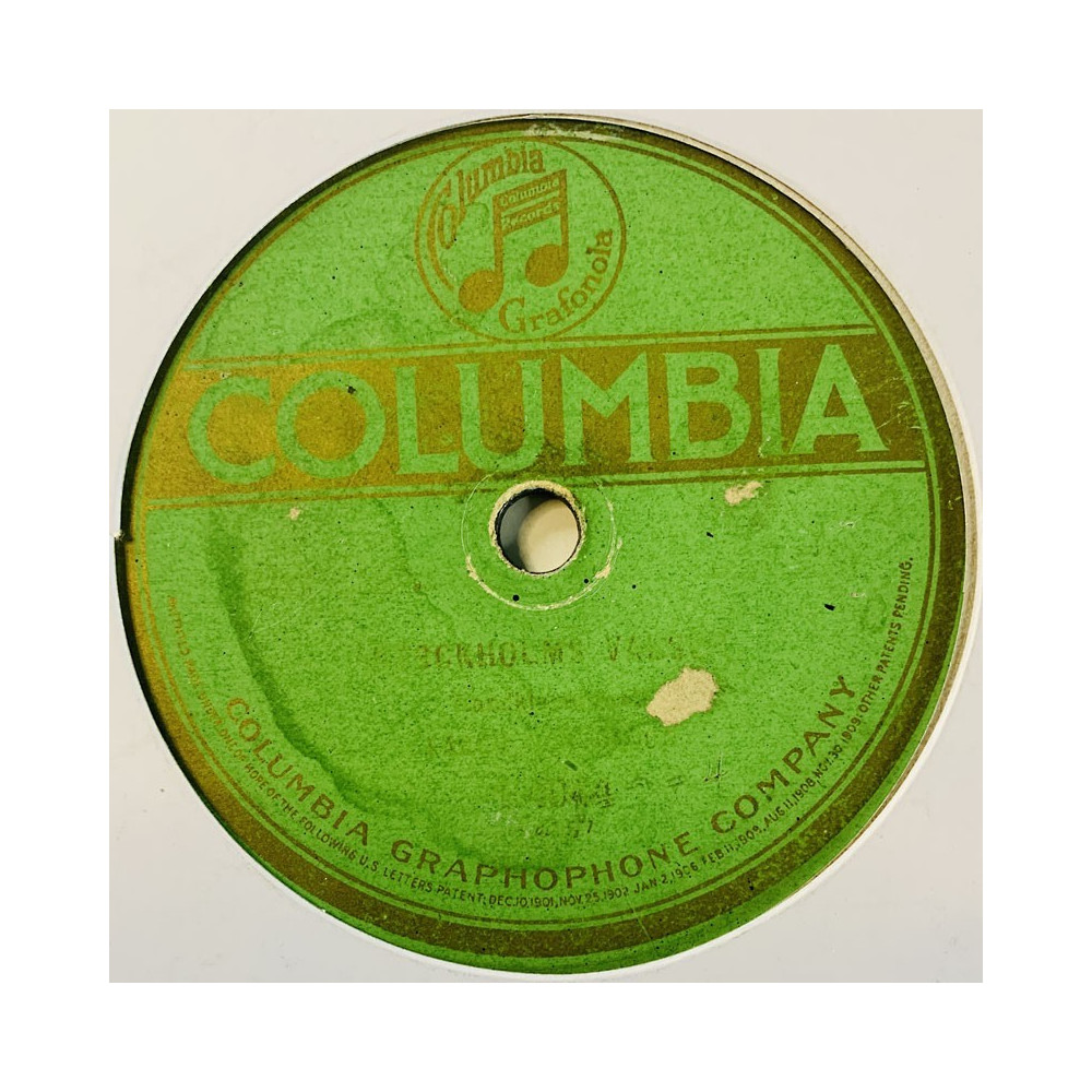 J. Lager Och E. Olson 1920 E 4044 Stockholms Valsen / Grashopparna Polka stenkaka 78-varvare