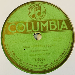 J. Lager Och E. Olson 1920 E 4044 Stockholms Valsen / Grashopparna Polka stenkaka 78-varvare