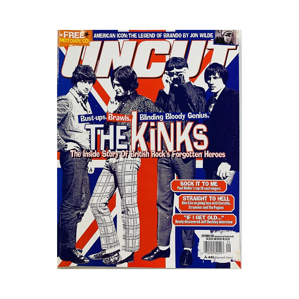 Uncut magazine 2004 September The Kinks inside story of British forgotten heroes aikakauslehti