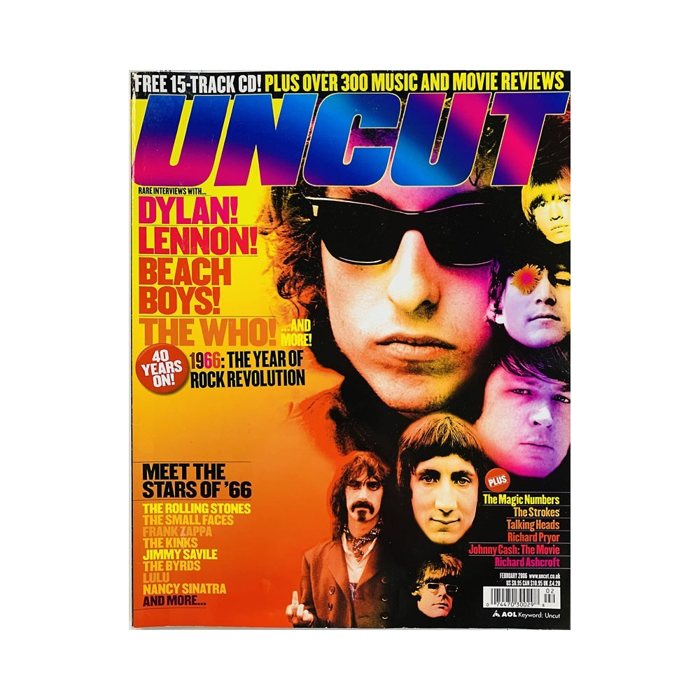 Uncut magazine 2006 February 1966: Dylan, Lennon, The Who aikakauslehti