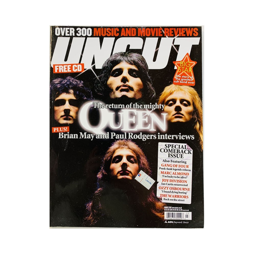Uncut magazine 2005 March The return of the mighty Queen aikakauslehti