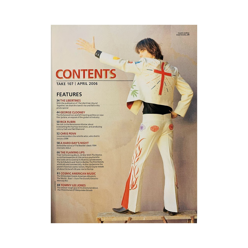 Uncut magazine 2006 April Flaming Lips, Bill Wyman, Morrissey aikakauslehti