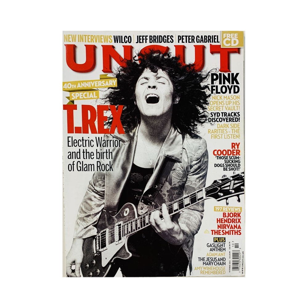 Uncut magazine 2011 October T.Rex, Pink Floyd, Ry Cooder aikakauslehti