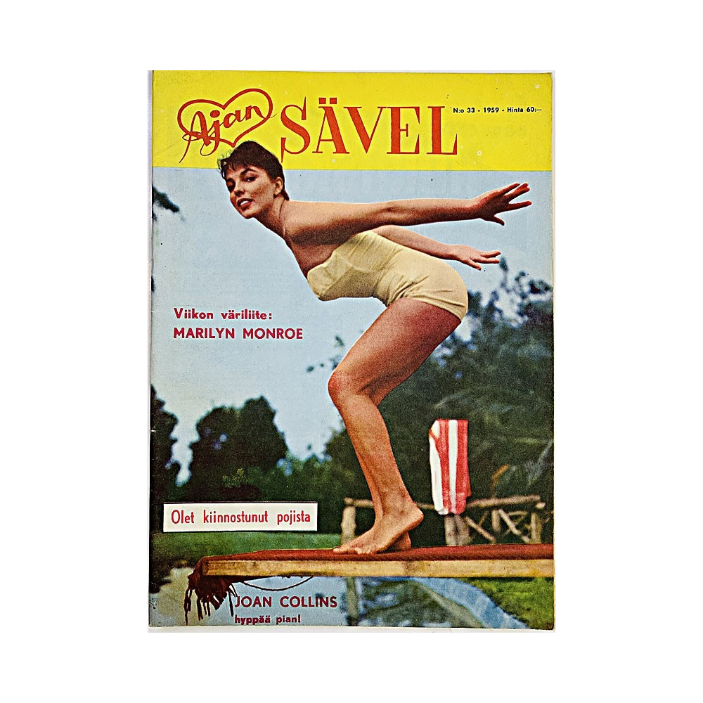 Ajan Sävel 1959 N:o 33 Marilyn Monroe aikakauslehti
