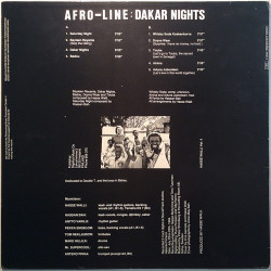 Walli Hasse, Hassan Bah & Afro-Line : Dakar Nights  kansi VG+ levy EX Käytetty LP
