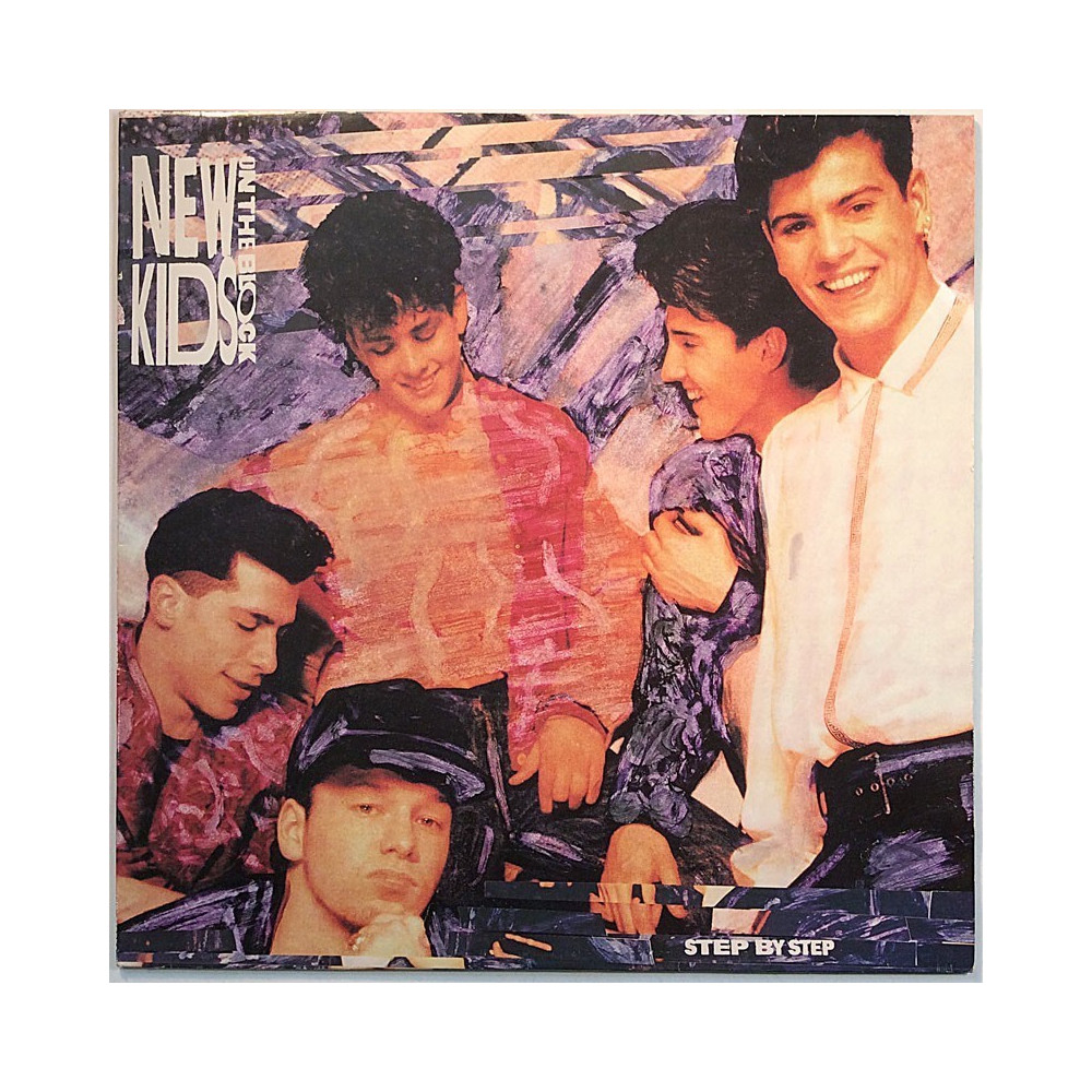 New Kids On The Block: Step By Step  kansi VG levy EX- Käytetty LP