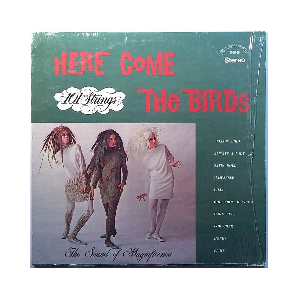 101 Strings: Here Come The Birds  kansi EX levy EX Käytetty LP