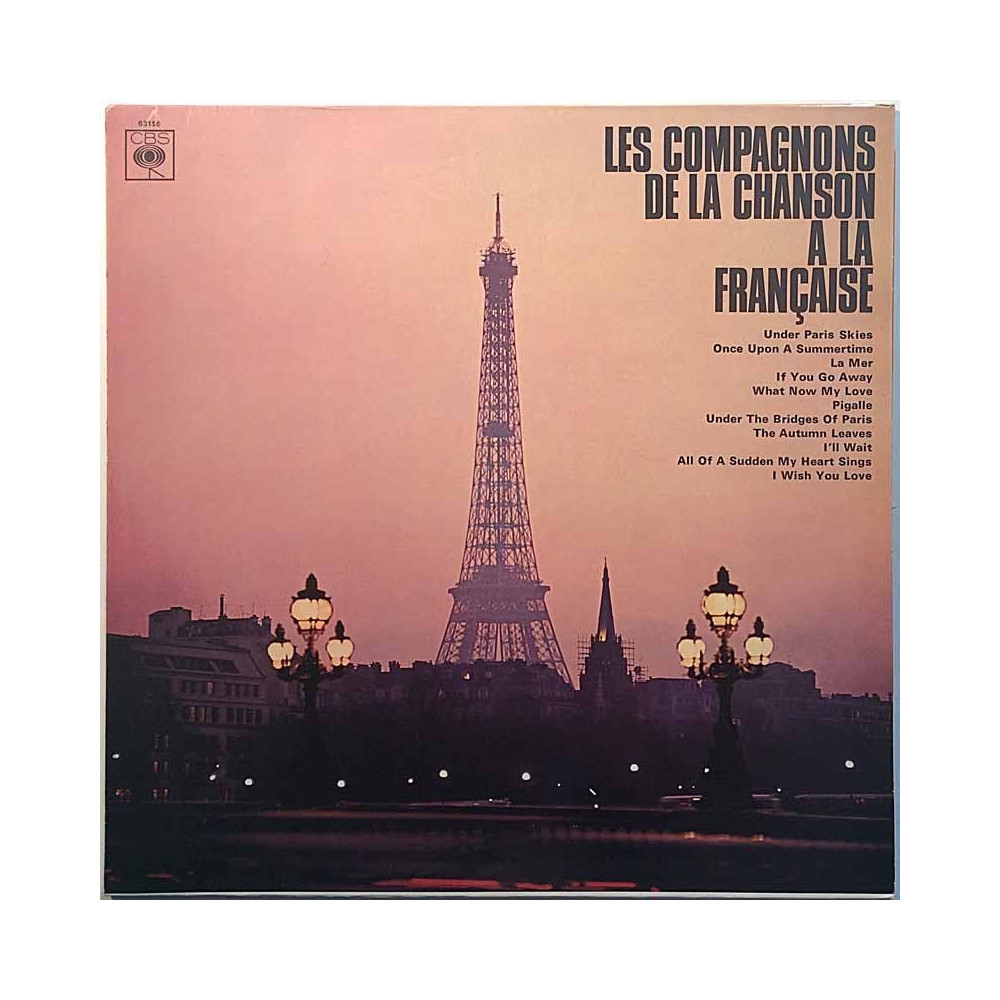 Les Compagnons de La Chanson 1967 S 63156 Sous Le Ciel De Paris Begagnat LP