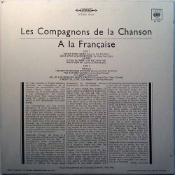Les Compagnons de La Chanson 1967 S 63156 Sous Le Ciel De Paris Begagnat LP