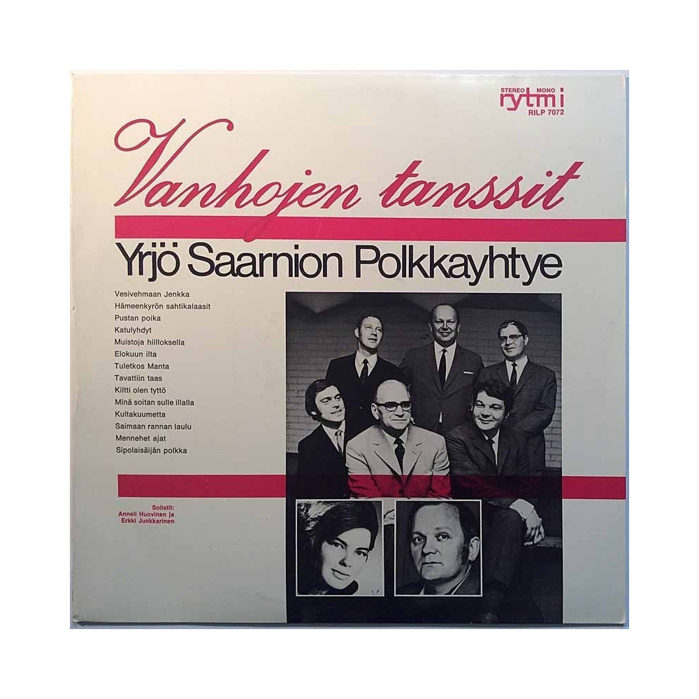 Yrjö Saarnion Polkkayhtye, Anneli Huovinen 1970 RILP 7072 Vanhojen Tanssit Used LP