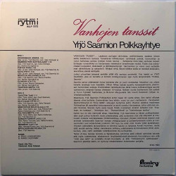 Yrjö Saarnion Polkkayhtye, Anneli Huovinen 1970 RILP 7072 Vanhojen Tanssit Used LP