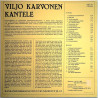 Karvonen Viljo 1983 KILP 10 Kantele LP