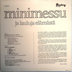 Esa Tom ja Sampo 1972 SFLP 8530 Minimessu Ja Lauluja Elämästä LP