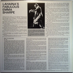 Emma Sharpe: Lahaina's Fabulous Emma Sharpe  kansi EX levy EX Käytetty LP