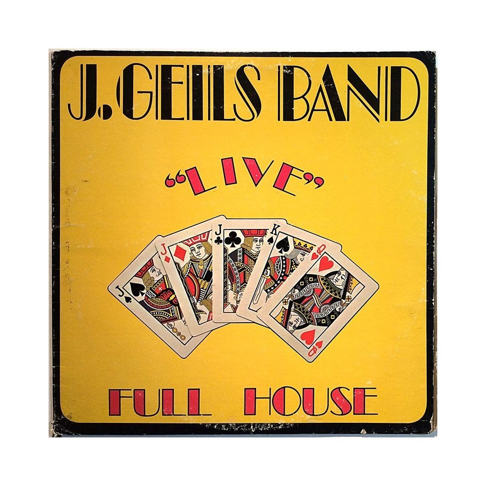 J. Geils Band 1972 SD 7241 "Live" Full House Used LP