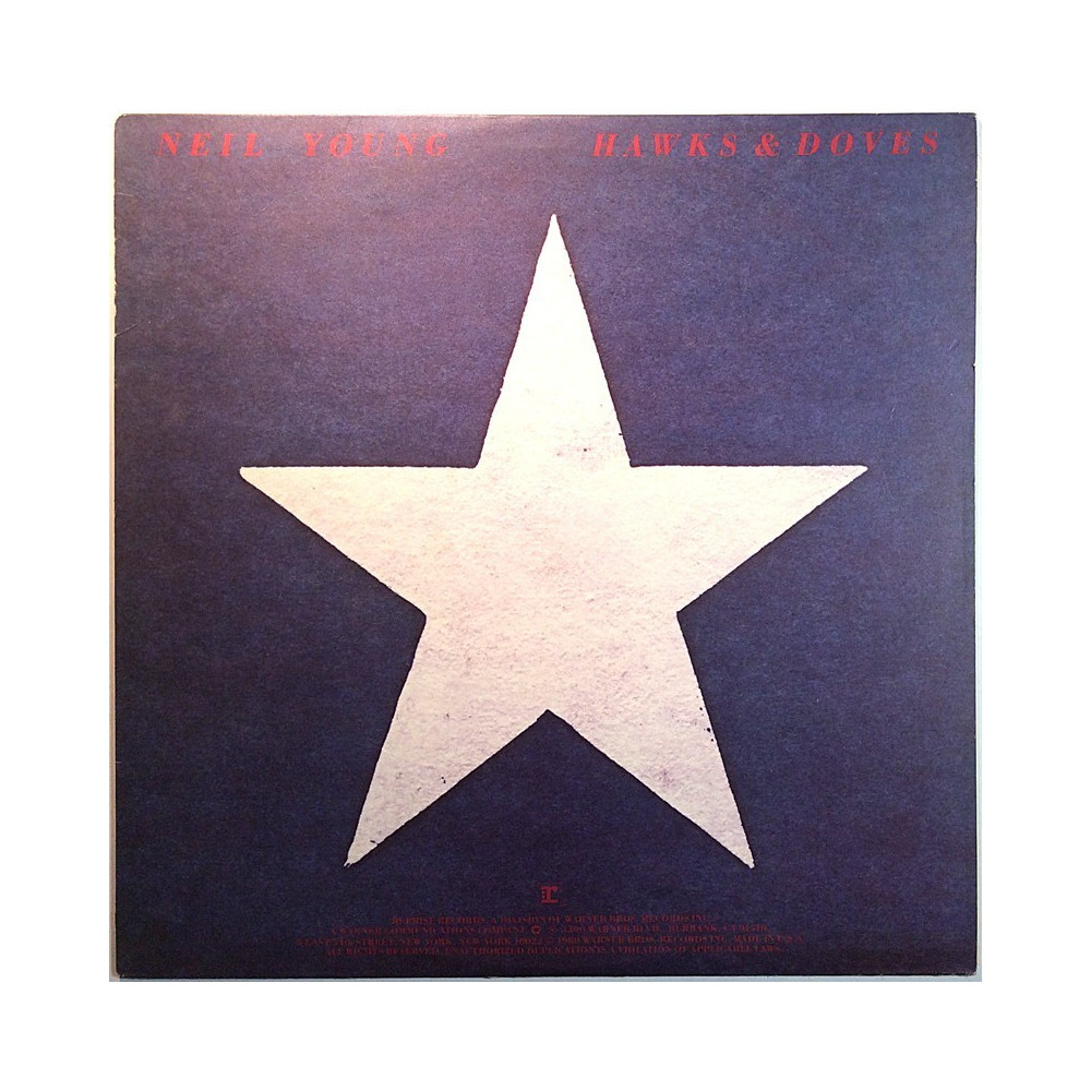 Young Neil 1980 HS 2297 Hawks & Doves Begagnat LP