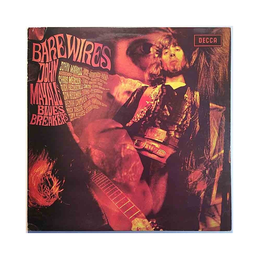 John Mayall's Bluesbreakers: Bare Wires  kansi VG levy EX Käytetty LP