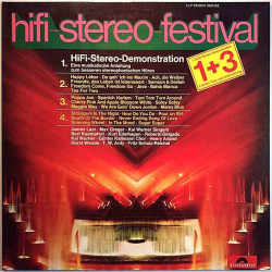 Various Artists 1972 2630 053 Hifi-Stereo-Festival 1+3 2LP Begagnat LP