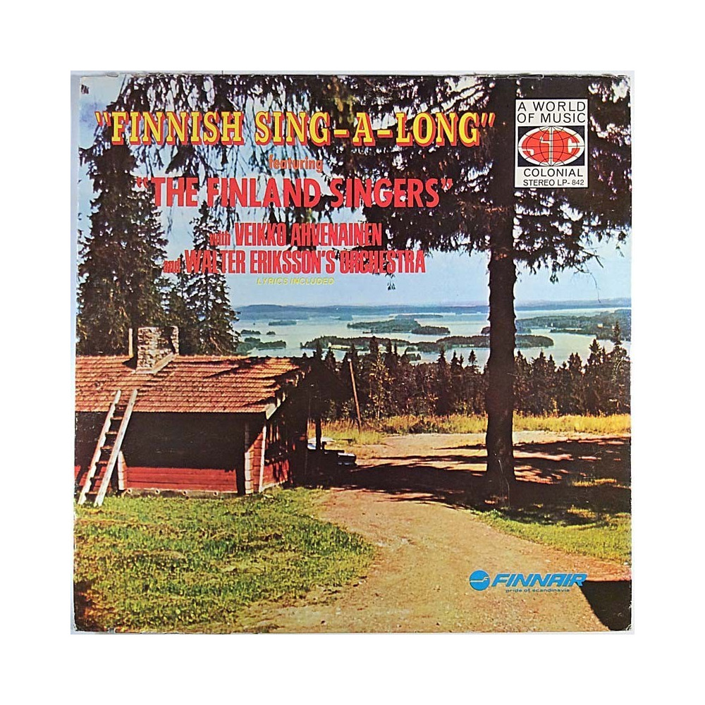 Finland Singers with Walter Eriksson's Orchestra 1960’s LP 842 Finnish Sing-A-Long Used LP