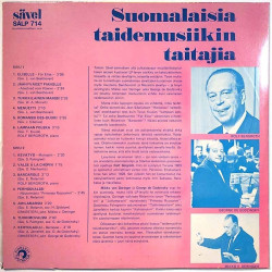 Eri esittäjiä: Suomalaisia Taidemusiikin Taitajia  kansi EX levy EX Käytetty LP