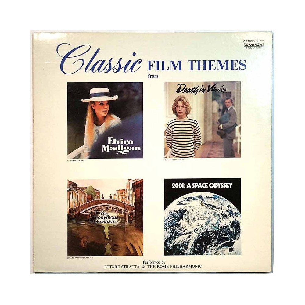 Ettore Stratta & Rome Philharmonic 1971 A-10129 Classic Film Themes Used LP