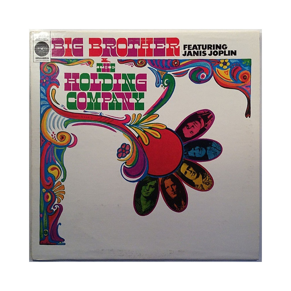 Big Brother & The Holding Company: Featuring Janis Joplin -70  kansi EX levy EX Käytetty LP