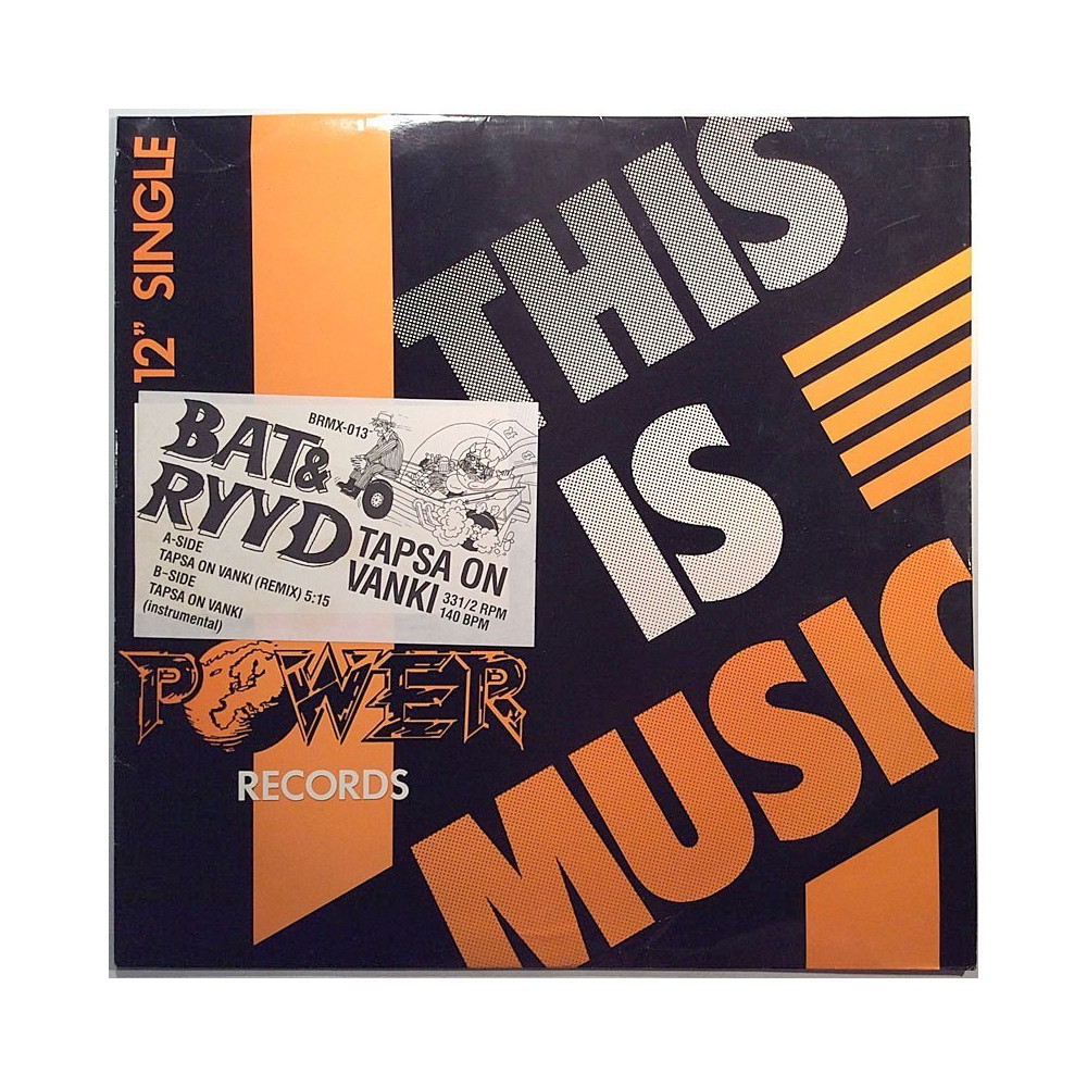 Bat & Ryyd 1990 BRMX 013 Tapsa On Vanki 12-inch maxi Begagnat LP
