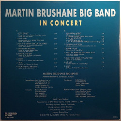 Martin Brushane Big Band: In Concert  kansi EX levy EX Käytetty LP